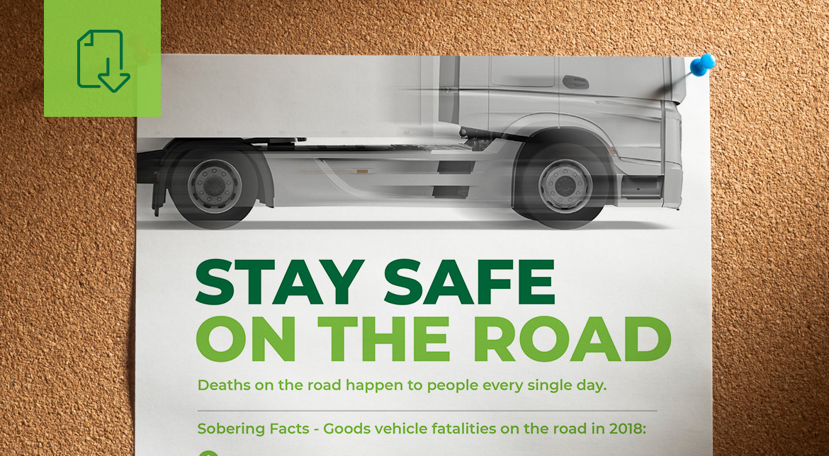 Stay safe on the road poster